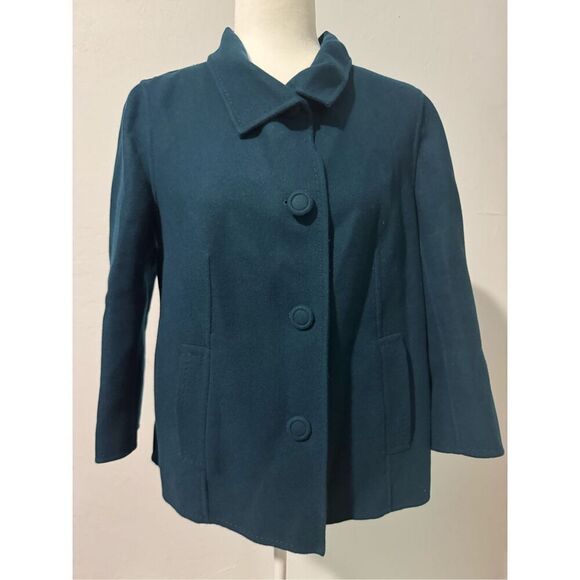 Talbots Jackets & Blazers - Talbots 100% Wool blazer jacket large button front with pockets 6